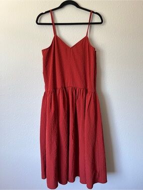 Nordstrom Gingham Drop Waist Dress